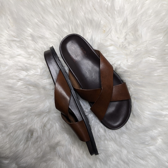 Monte Rosso Italian leather sandals - Picture 2 of 8